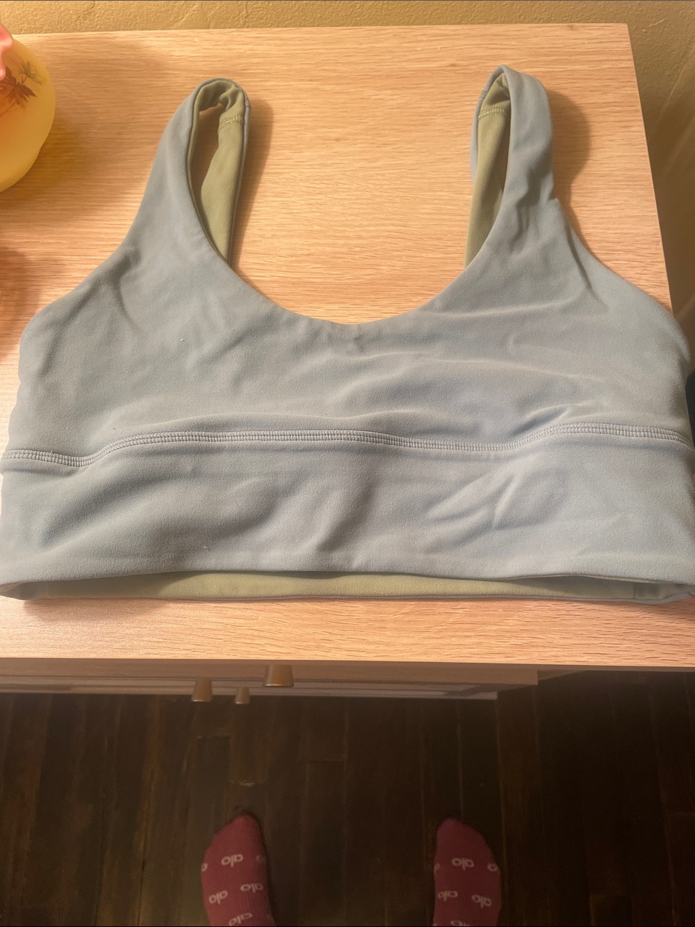 lululemon athletica Reversible Sage Green Sports Bra